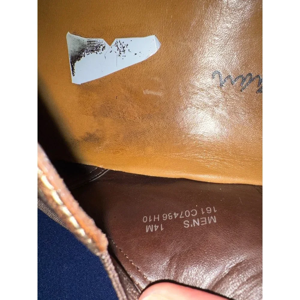 Cole Haan Men's Loafers Brown Leather Slip-On Shoes in Size 14M